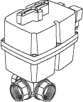 motorized 3-port brass ball valve